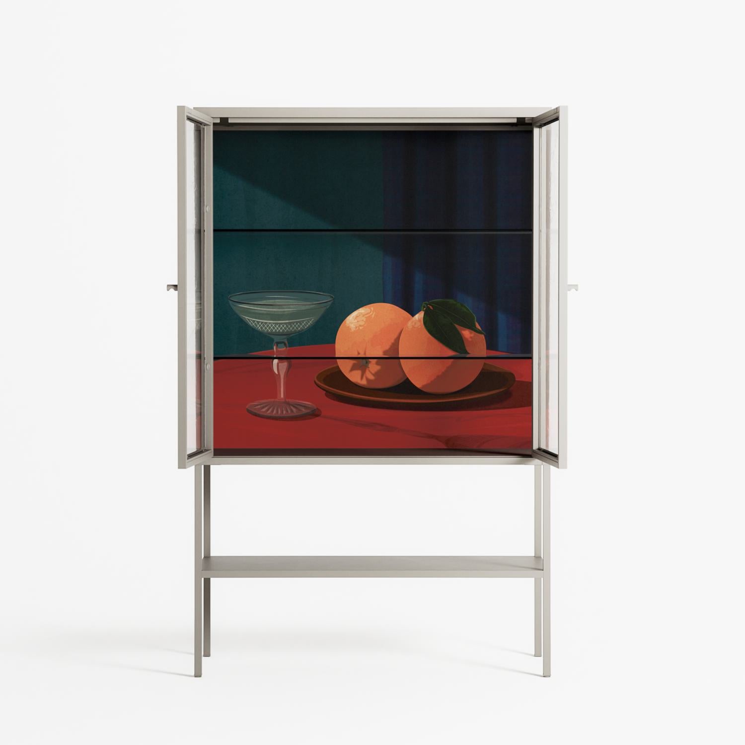 Bubbles & Oranges - Loft Cabinet - Kristin Eriksson - Pebble - Clear glass