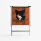 Cat in Chair B - Loft Cabinet - Kristin Eriksson - Pebble - Clear glass