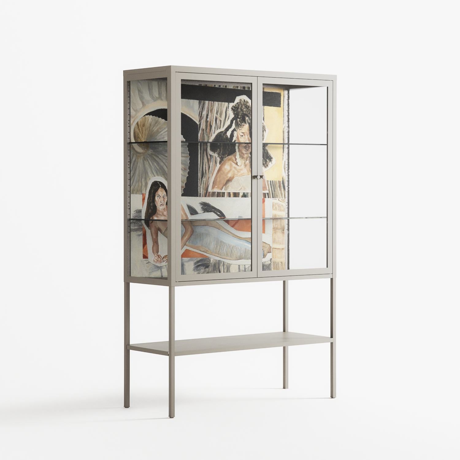 Sweet Far Away - Loft Cabinet - Sophie Goudman-Peachey - Pebble - Clear glass