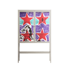 Scenes From - Loft Cabinet - Caitlin Flood-Molyneux - Pebble - Clear glass
