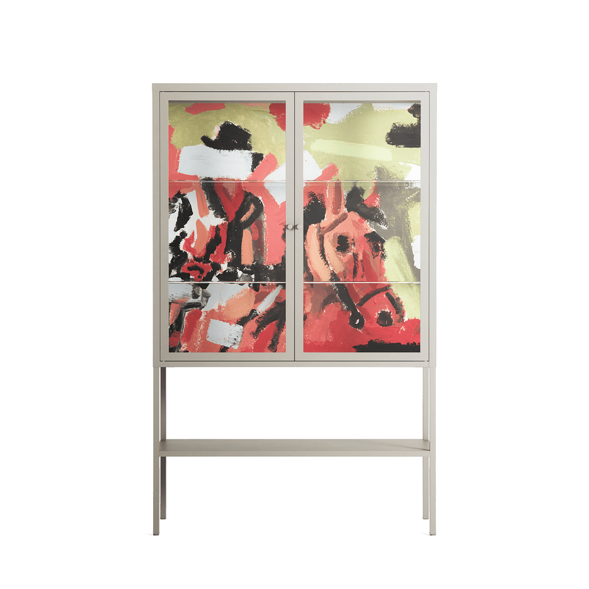 Rogue - Loft Cabinet - Caitlin Flood-Molyneux - Pebble - Clear glass