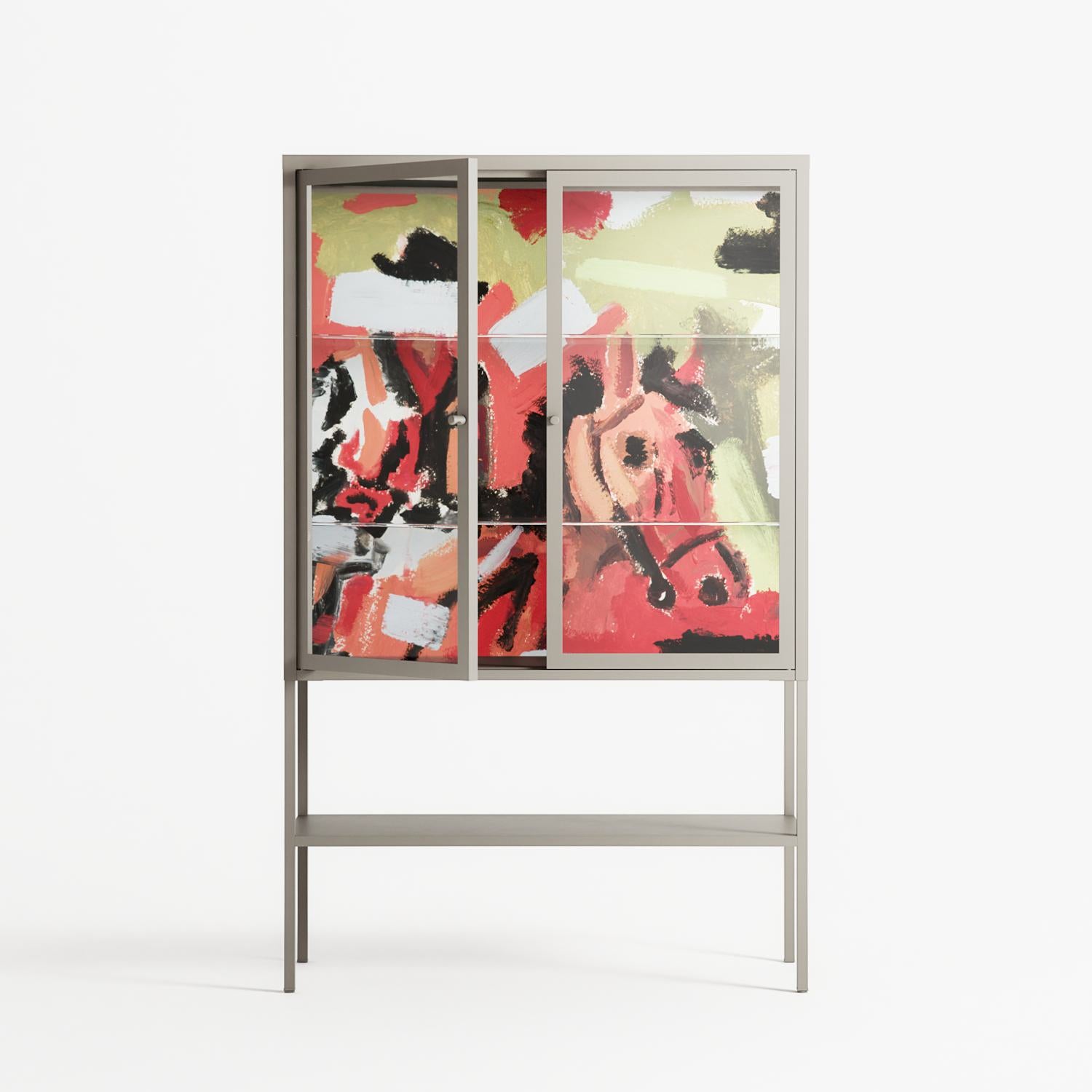 Rogue - Loft Cabinet - Caitlin Flood-Molyneux - Pebble - Clear glass