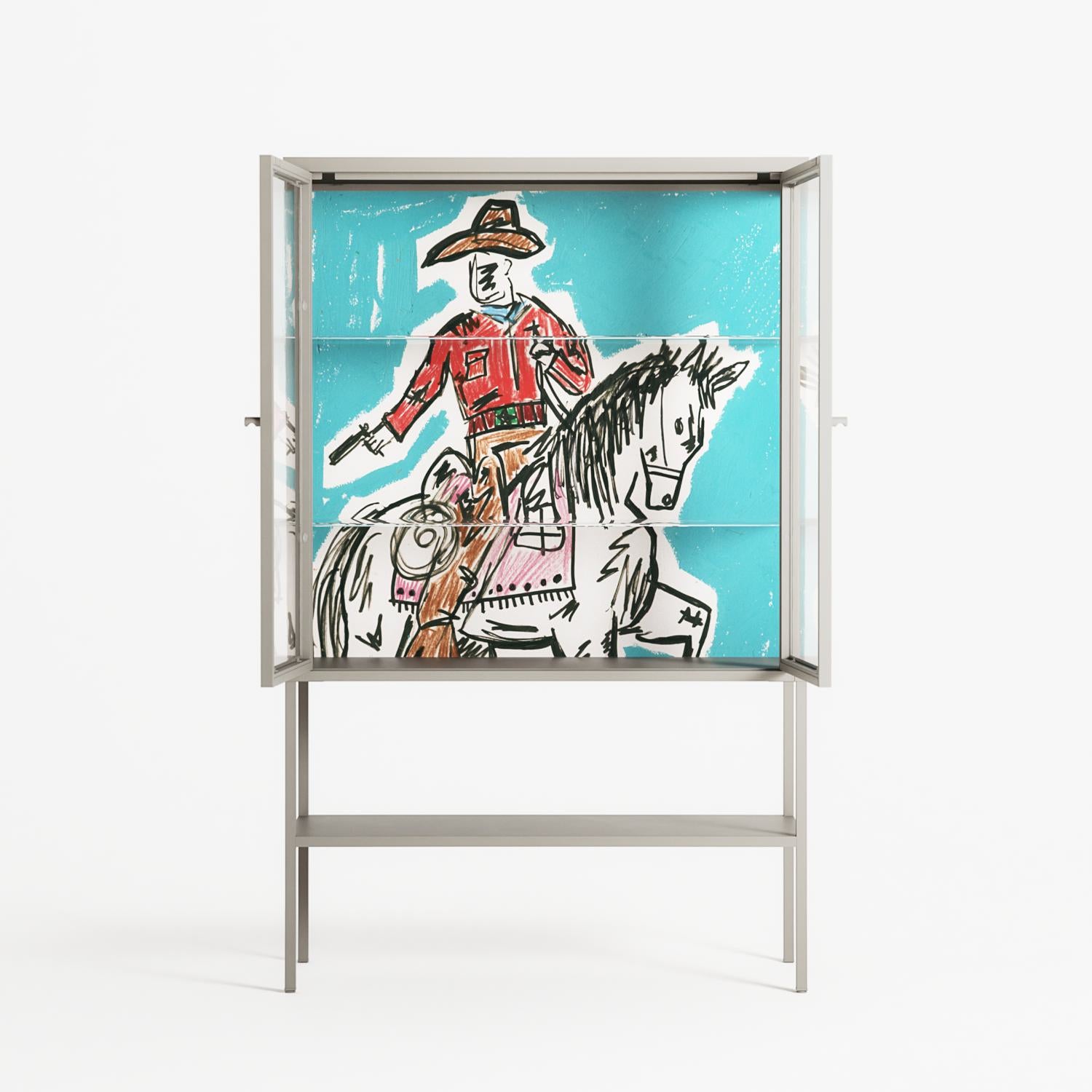 Rush - Loft Cabinet - Caitlin Flood-Molyneux - Pebble - Clear glass