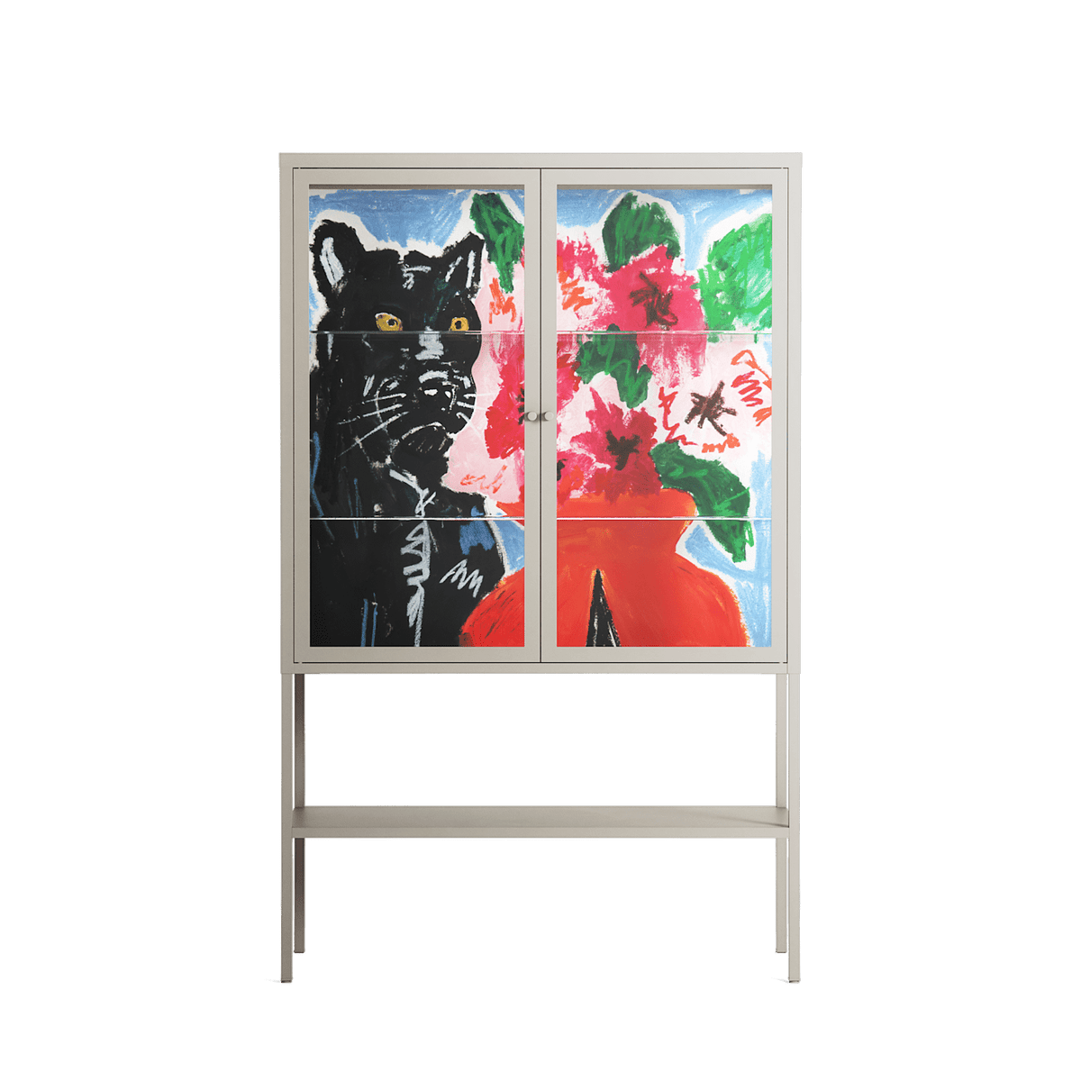 Guardian - Loft Cabinet - Caitlin Flood-Molyneux - Pebble - Clear glass
