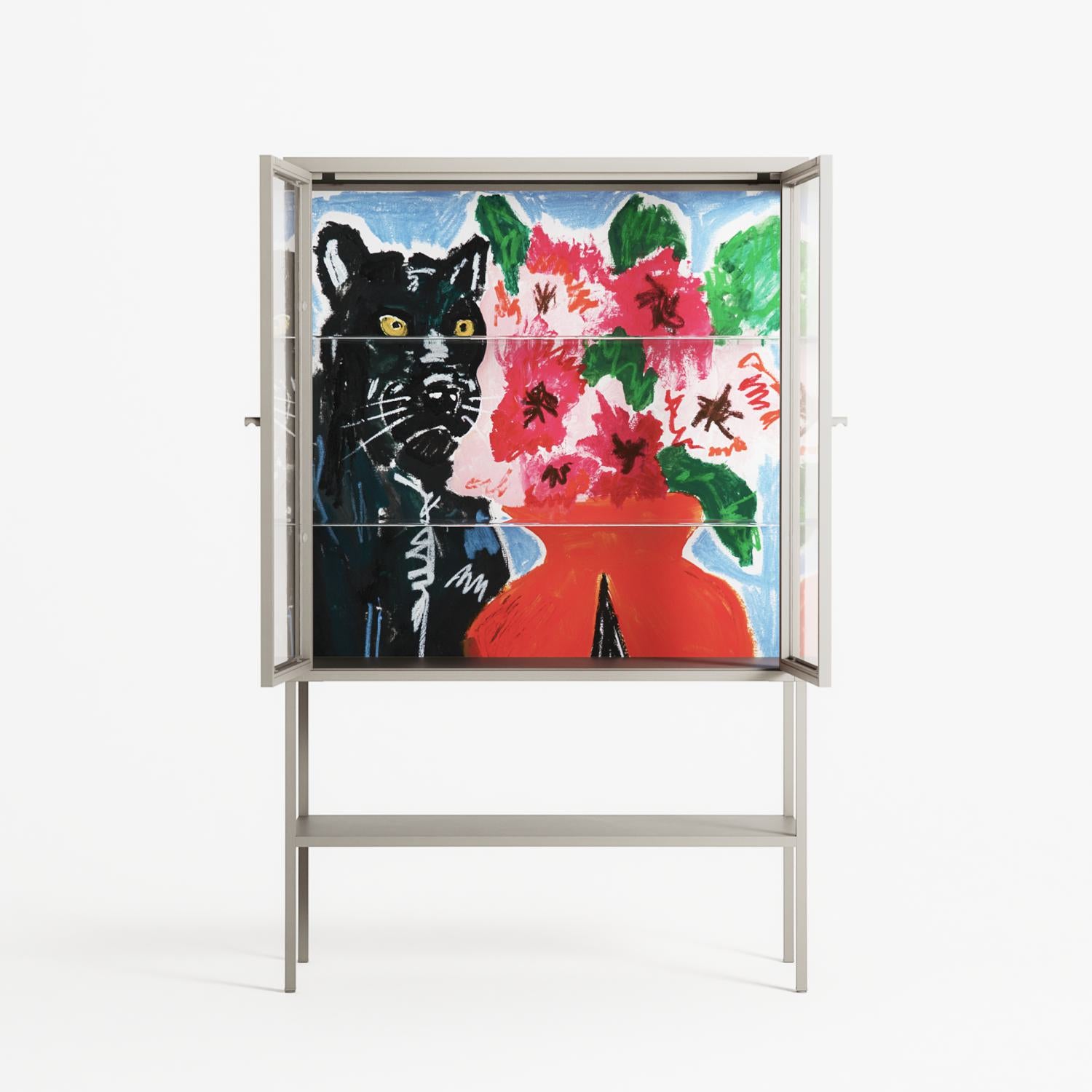 Guardian - Loft Cabinet - Caitlin Flood-Molyneux - Pebble - Clear glass