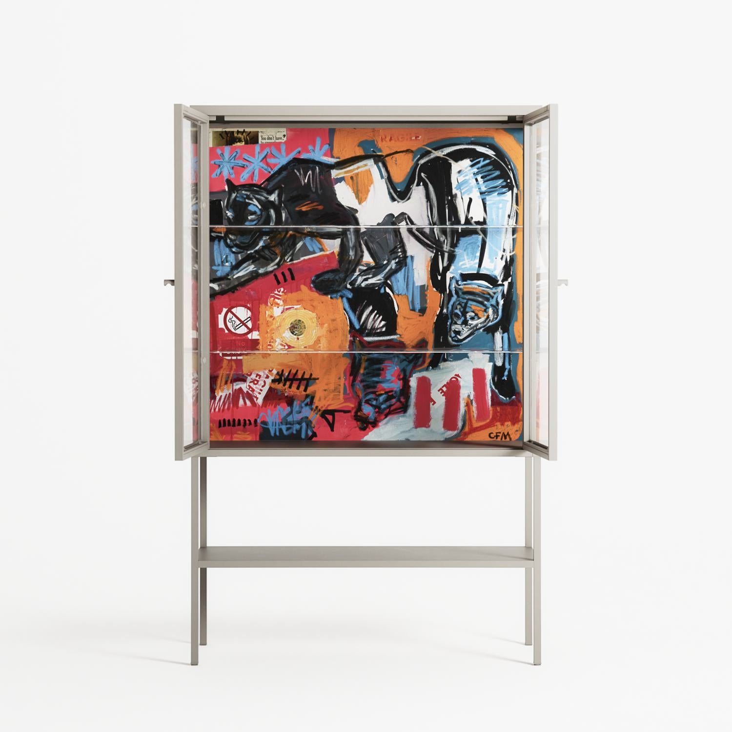 Ambush - Loft Cabinet - Caitlin Flood-Molyneux - Pebble - Clear glass