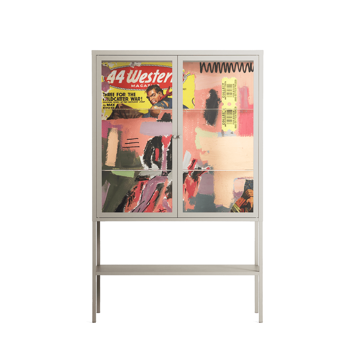 Alternate - Loft Cabinet - Caitlin Flood-Molyneux - Pebble - Clear glass