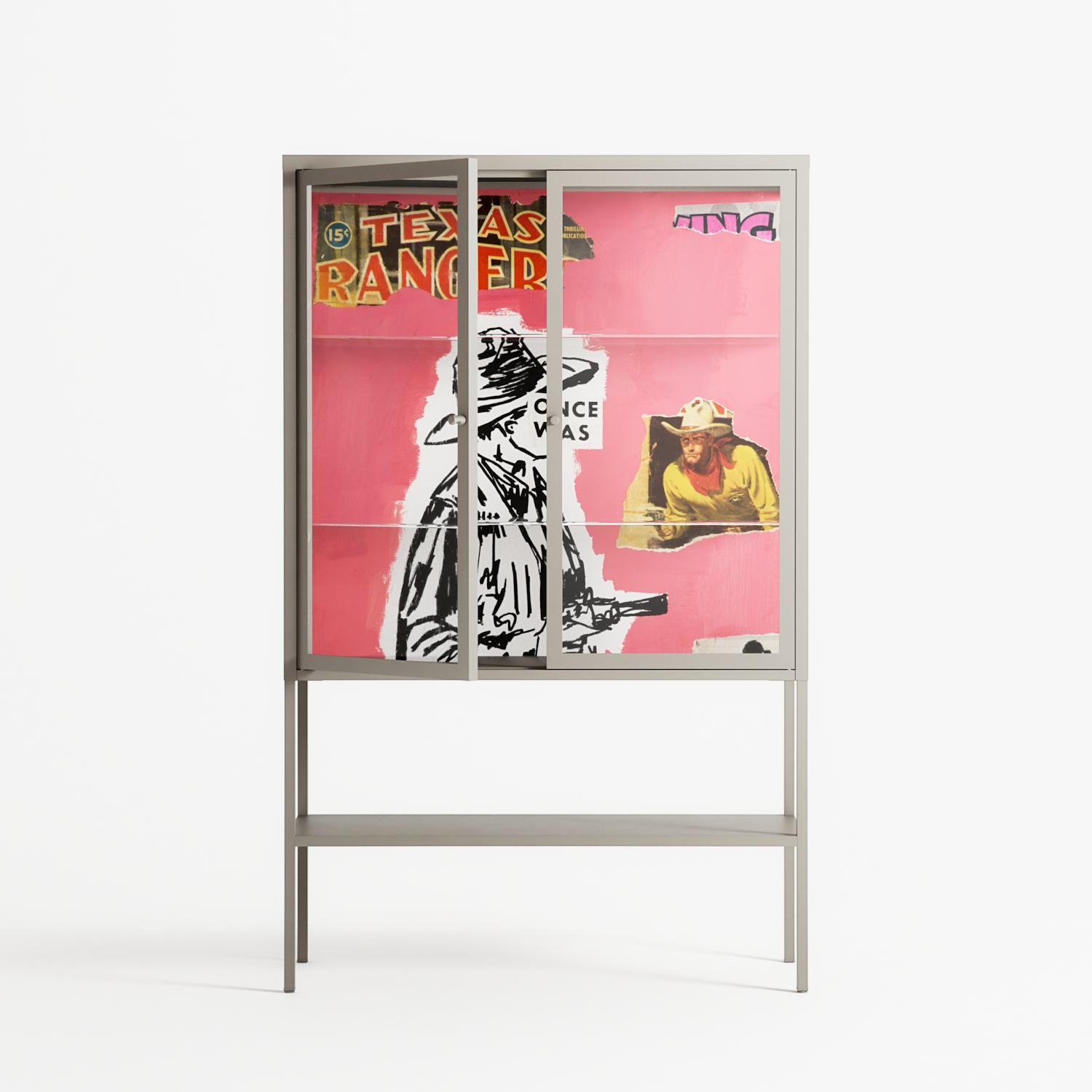 Change - Loft Cabinet - Caitlin Flood-Molyneux - Pebble - Clear glass