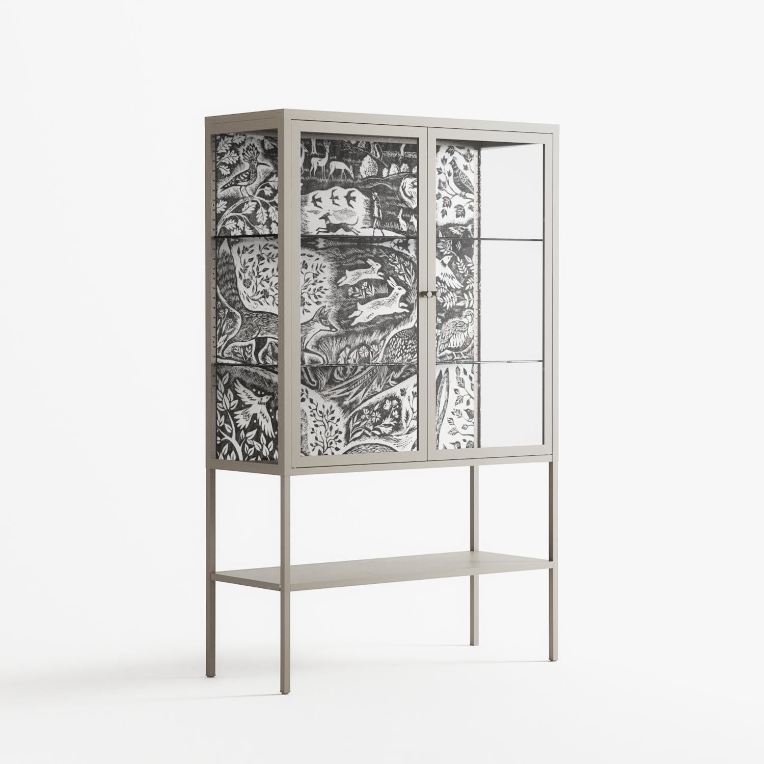 Flight Of Fancy - Loft Cabinet - Diana Catchpole - Pebble - Clear glass