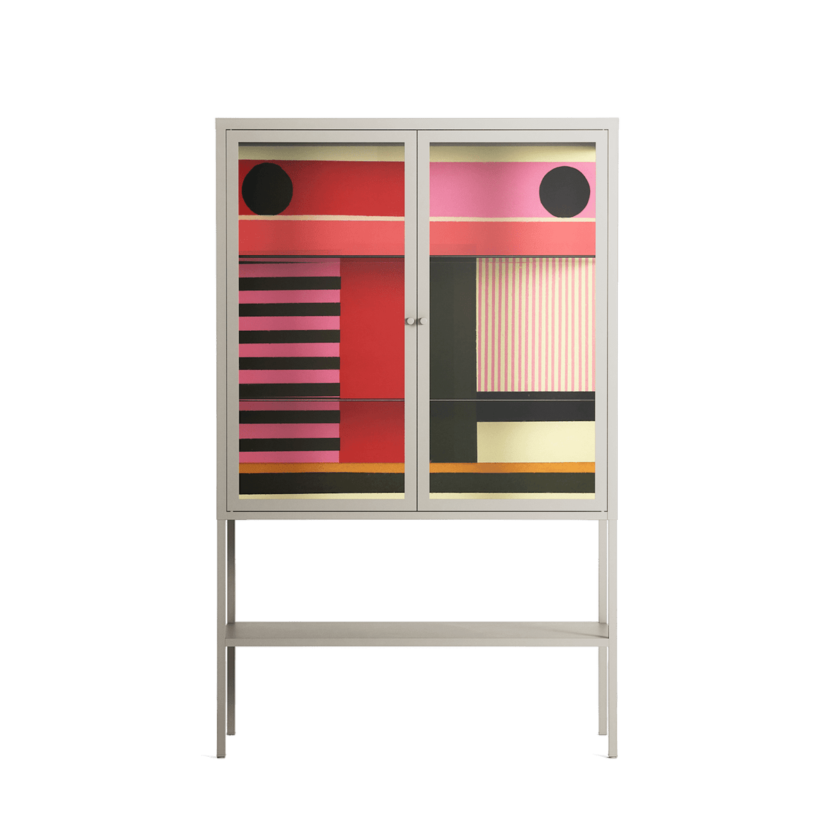 Harmonic - Loft Cabinet - Rikki Hewitt - Pebble - Clear glass