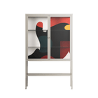 Plume - Loft Cabinet - Rikki Hewitt - Pebble - Clear glass