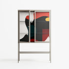 Plume - Loft Cabinet - Rikki Hewitt - Pebble - Clear glass