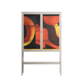 Swift - Loft Cabinet - Rikki Hewitt - Pebble - Clear glass