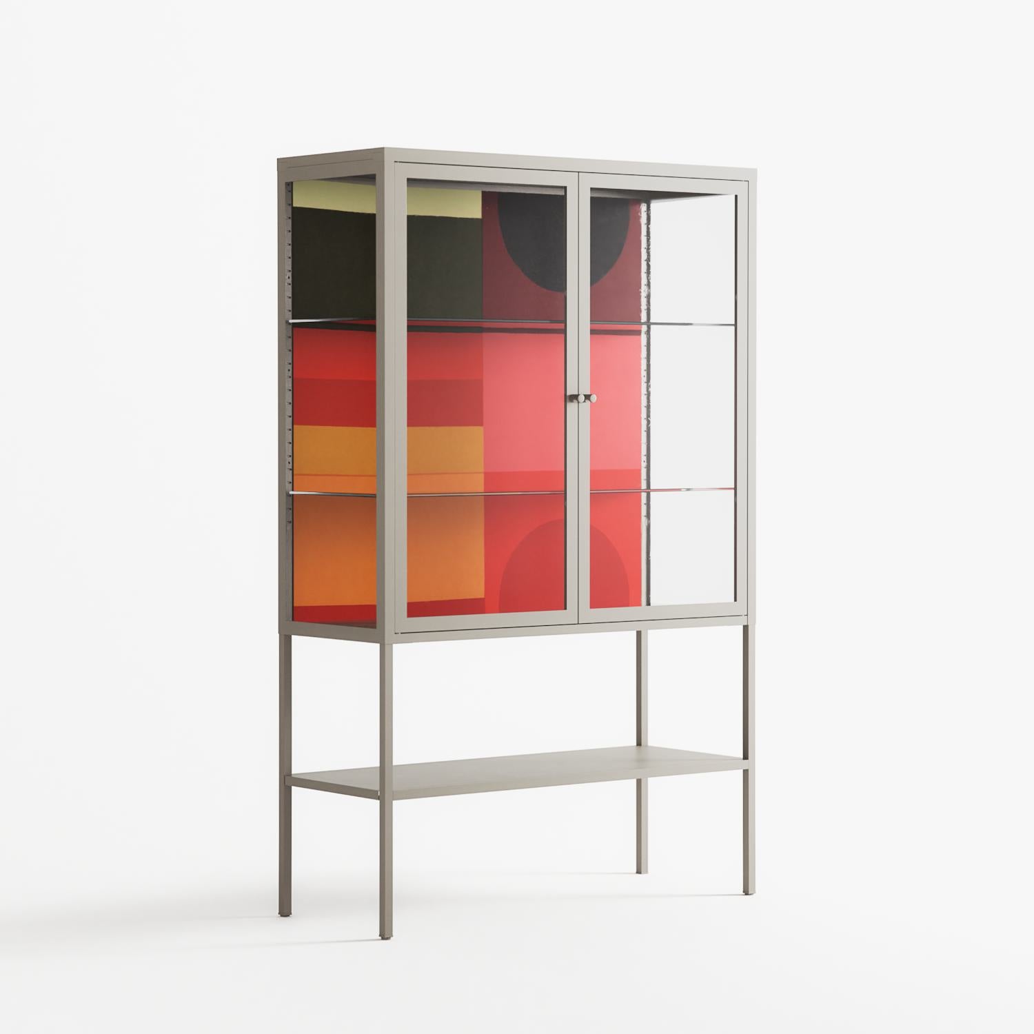 Turnstile - Loft Cabinet - Rikki Hewitt - Pebble - Clear glass