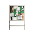 Paisaje - Loft Cabinet - Naia Escribano - Pebble - Clear glass