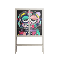 Bobsan - Loft Cabinet - Maddalena Fanfani - Pebble - Clear glass