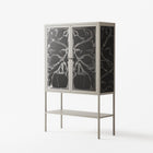 Black Potted Plant - Loft Cabinet - Konrad Blaszczyk - Pebble - Overlay Glass