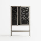 Black Potted Plant - Loft Cabinet - Konrad Blaszczyk - Pebble - Overlay Glass