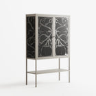 Black Potted Plant - Loft Cabinet - Konrad Blaszczyk - Pebble - Overlay Glass