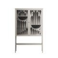 Black Fern - Loft Cabinet - Konrad Blaszczyk - Pebble - Overlay Glass