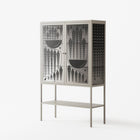 Black Fern - Loft Cabinet - Konrad Blaszczyk - Pebble - Overlay Glass