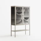 Black Fern - Loft Cabinet - Konrad Blaszczyk - Pebble - Overlay Glass