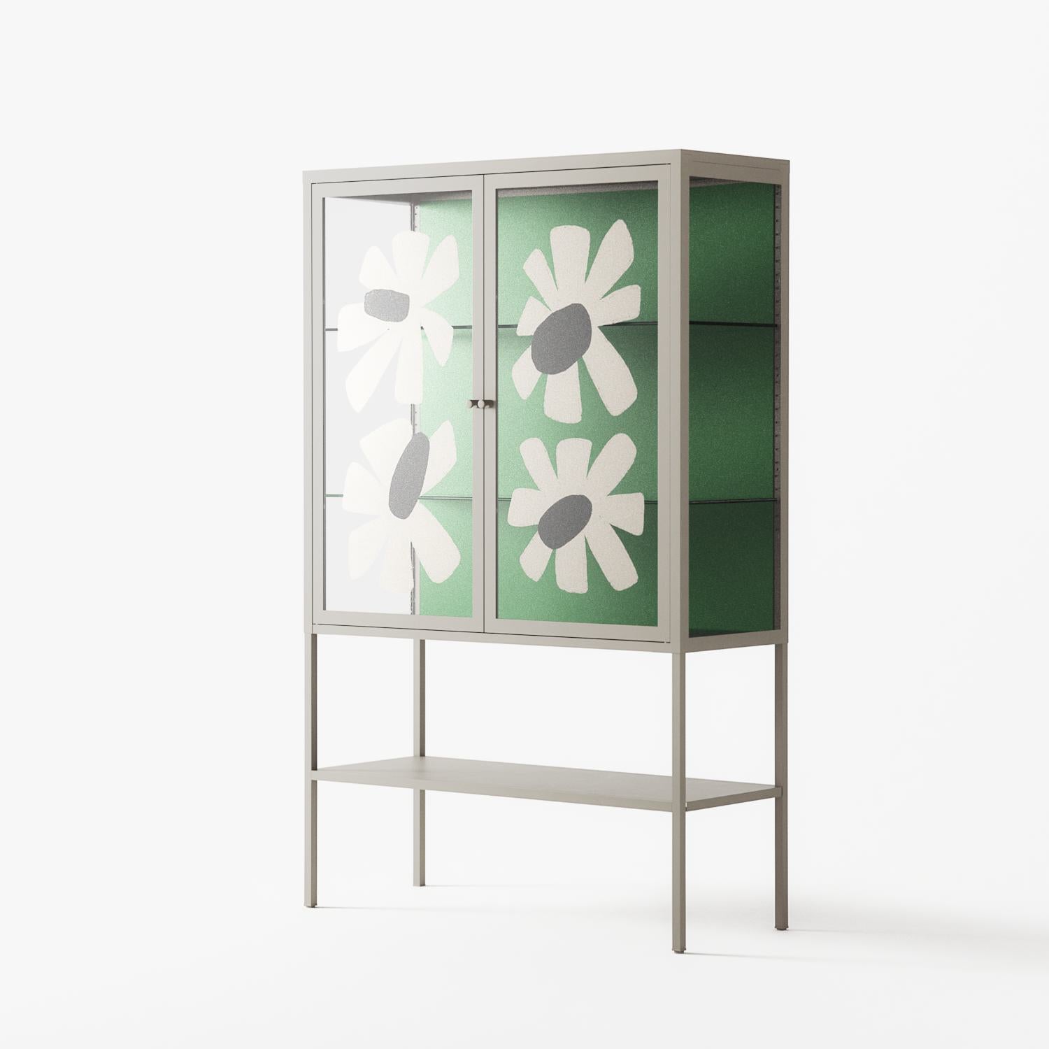 No Stress - Loft Cabinet - Magdalena Marchocka - Pebble - Overlay Glass