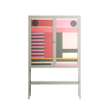 Harmonic - Loft Cabinet - Rikki Hewitt - Pebble - Overlay Glass