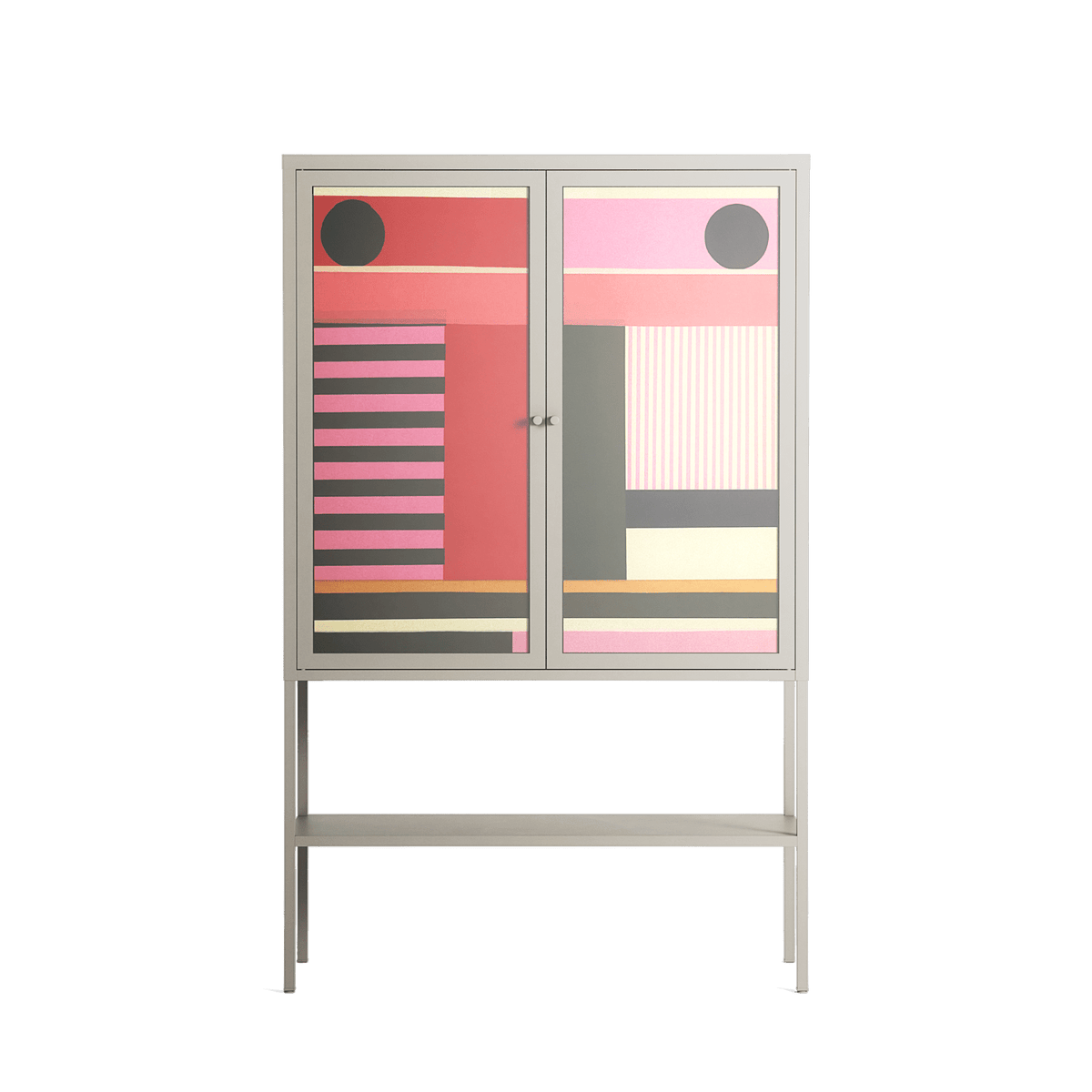 Harmonic - Loft Cabinet - Rikki Hewitt - Pebble - Overlay Glass