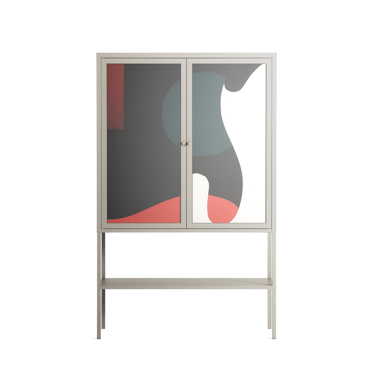 Plume - Loft Cabinet - Rikki Hewitt - Pebble - Overlay Glass