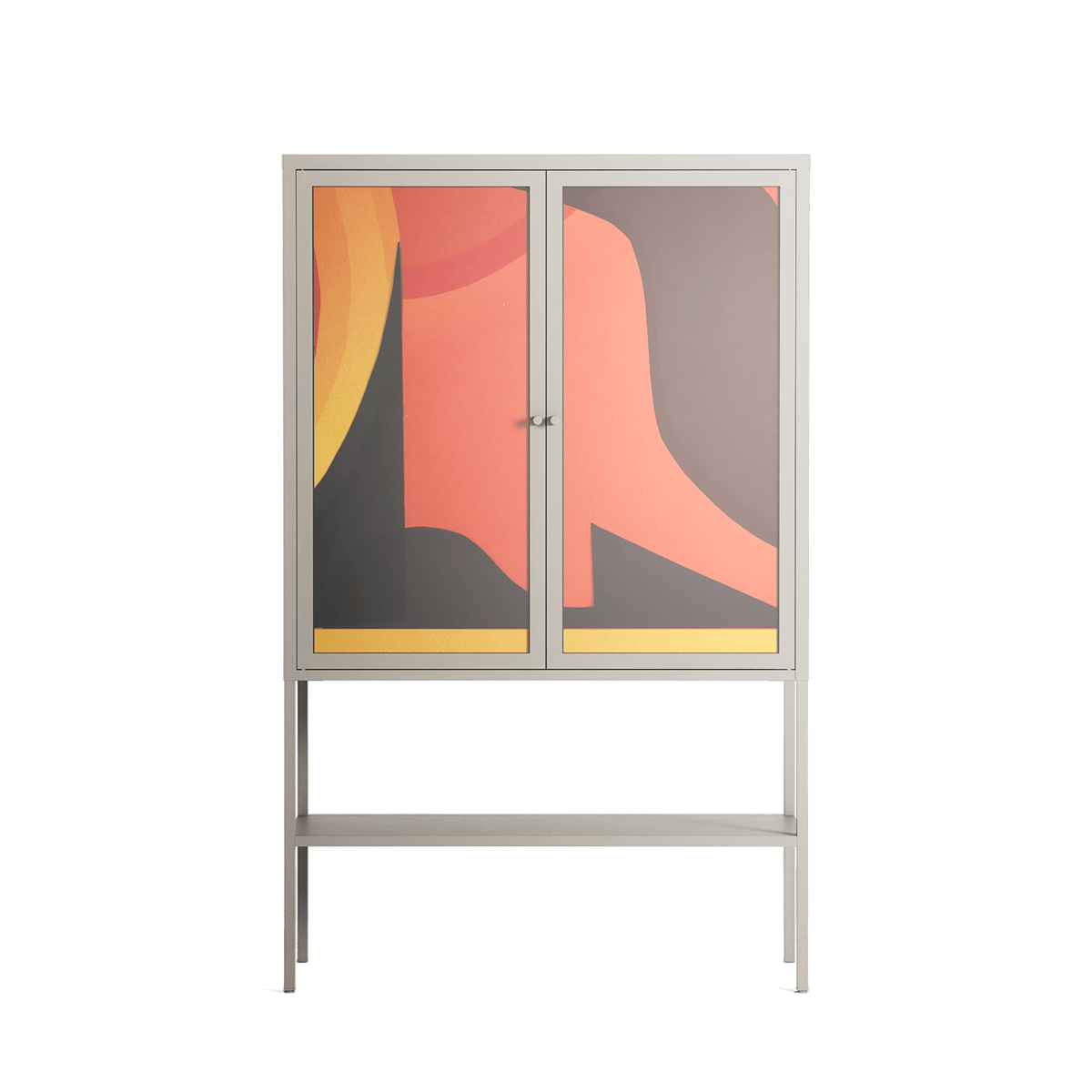 Swift - Loft Cabinet - Rikki Hewitt - Pebble - Overlay Glass