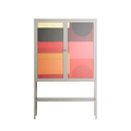Turnstile - Loft Cabinet - Rikki Hewitt - Pebble - Overlay Glass
