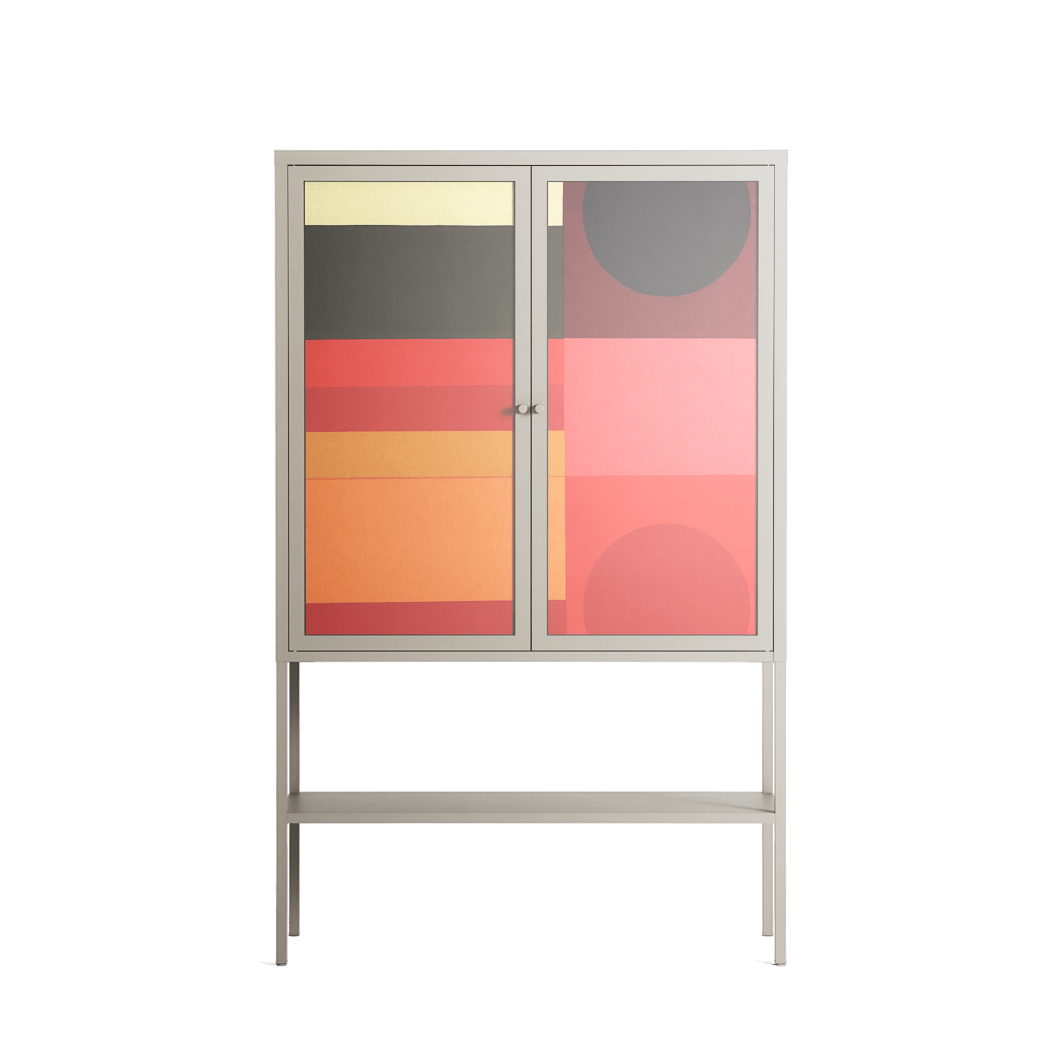 Turnstile - Loft Cabinet - Rikki Hewitt - Pebble - Overlay Glass