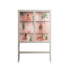 Woman at the Beach - Loft Cabinet - Raissa Oltmanns - Pebble - Clear glass