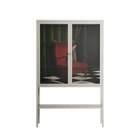 The Man Behind The Curtain - Loft Cabinet - Kristin Eriksson - Pebble - Clear glass