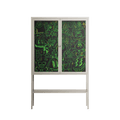 Wottosque Green - Loft Cabinet - Craig Watkins - Pebble - Clear glass