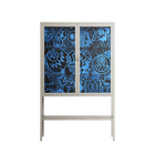 The Blue Line - Loft Cabinet - Craig Watkins - Pebble - Clear glass