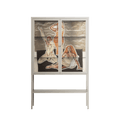 We Are Who We Are - Loft Cabinet - Sophie Goudman-Peachey - Pebble - Clear glass