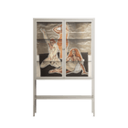We Are Who We Are - Loft Cabinet - Sophie Goudman-Peachey - Pebble - Clear glass