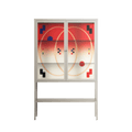 Parallel Mirage - Loft Cabinet - Oluwasheyi Adebayo - Pebble - Clear glass
