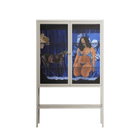 Blue Velvet - Loft Cabinet - Sophie Goudman-Peachey - Pebble - Clear glass