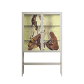 Can You Face It - Loft Cabinet - Sophie Goudman-Peachey - Pebble - Clear glass