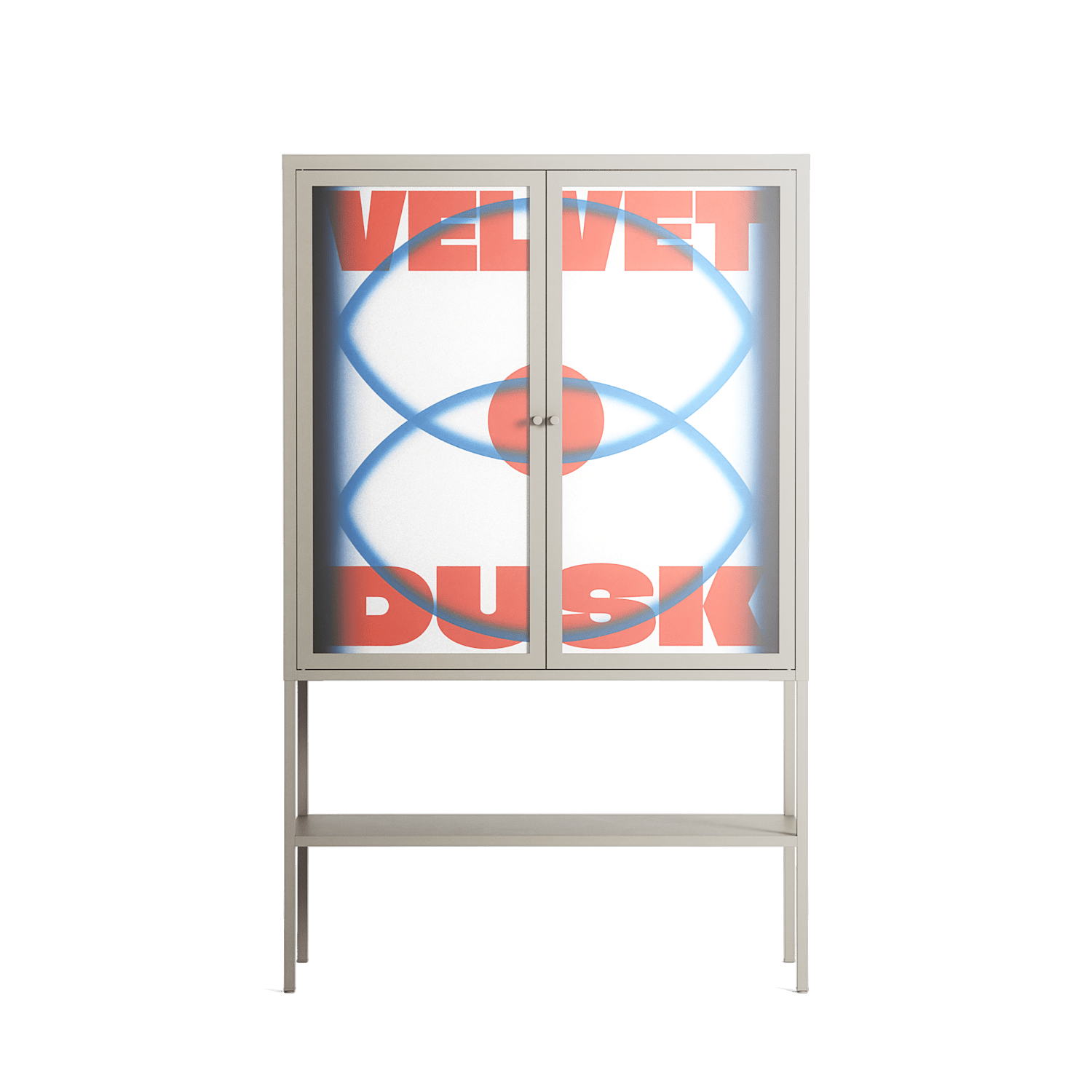 Velvet Dusk - Loft Cabinet - Oluwaseyi Samuel Adebayo - Pebble - Overlay Glass
