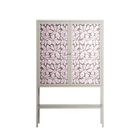 Floating Blossom Pattern - Loft Cabinet - Raissa Oltmanns - Pebble - Overlay Glass