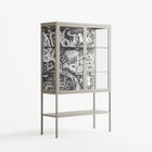 Flight Of Fancy 3 - Loft Cabinet - Diana Catchpole - Pebble - Clear glass