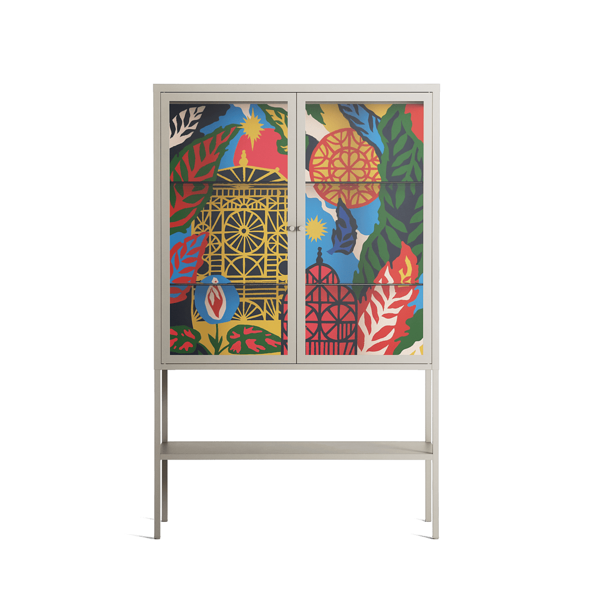 The Towering Hall Full Of Light - Loft Cabinet - Nick Liefhebber - Pebble - Clear glass