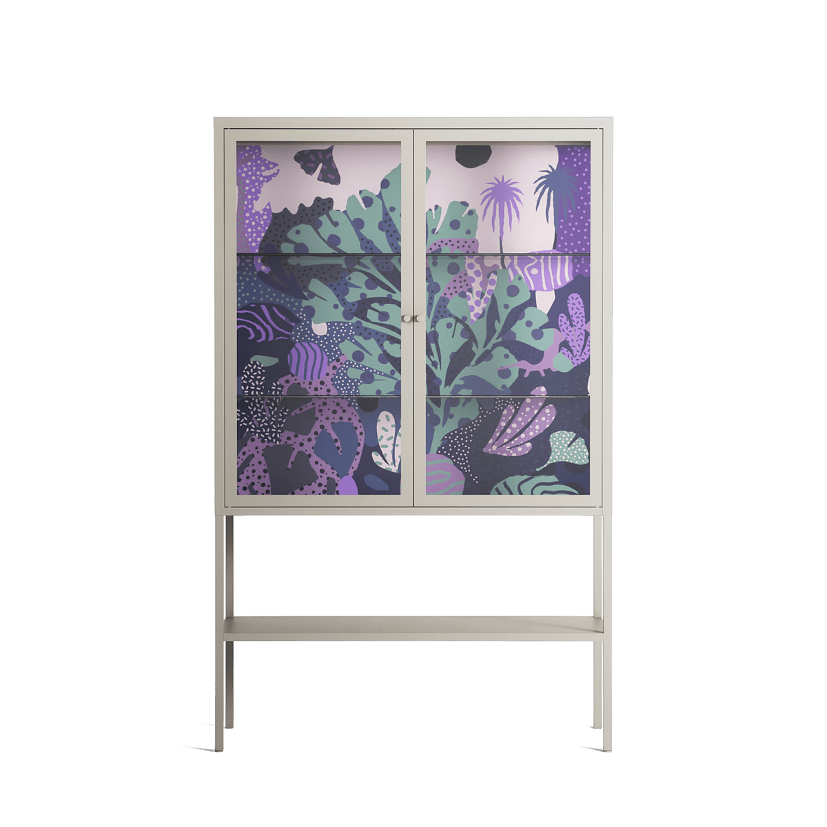 A Bridge Across Time 3 - Loft Cabinet - Nick Liefhebber - Pebble - Clear glass