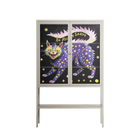 Be Nice Or Leave - Loft Cabinet - Mo Kalache - Pebble - Clear glass