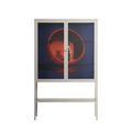 Cat in Chair C - Loft Cabinet - Kristin Eriksson - Pebble - Clear glass
