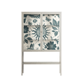 Ode to Summer 6 - Loft Cabinet - Diana Catchpole - Pebble - Clear glass